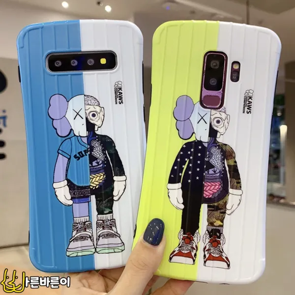 Mamor 갤럭시 노트8 투톤 해골 일러스트 실리콘 케이스 N8 Note8 삼성 핸드폰 휴대폰