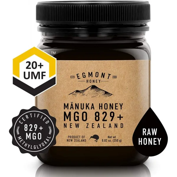 마누카꿀 EGMONT HONEY 마누카 허니 MGO 829+ UMF 20+ 8.8oz 100 % 천연 비 GMO 윤리적으로 공급되는 뉴, 1, 단일상품