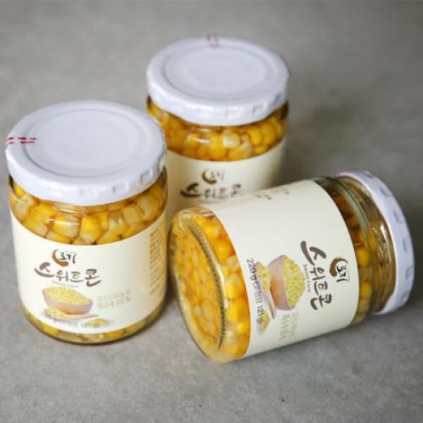 삿갓유통 믿고 먹는 무농약 토리 옥수수 병조림 통조림, 220g, 1병
