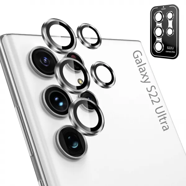 Vissko S22 Ultra 강화유리 렌즈보호 메탈