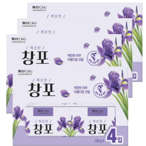 무료배송 크리오 창포비누(100gx4입) 목욕비누, 4세트