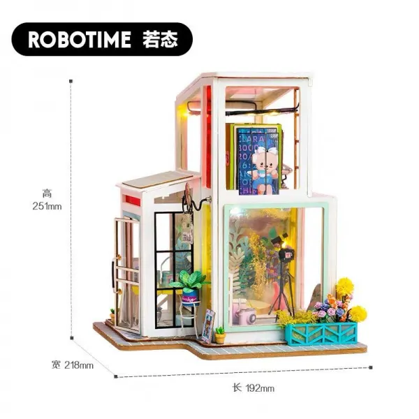 하늘로켓직구 태연함 핸드메이드 DIY 아트 작은 호으므 블로킹 룩 테디 모형 별장 나 간 조문화환꽃집 천대, TD01 공평무사하다 파파라치 _ 투
