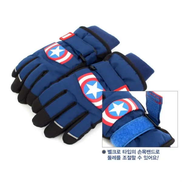 올겨울 울아들 필수 방한아이템 스키장갑 패딩장갑 보드장갑 캡틴아메리카피스스키장갑