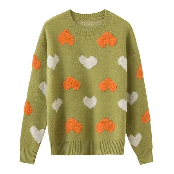 프로젝트브이 여성 하트 여리핏 루즈핏니트 니트 14 J