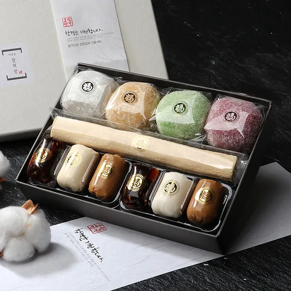 [합격소망]장원급제 엿+찹쌀떡 혼합 합격기원 선물세트 1호 논술수시시험응원선물, 단품, 기타