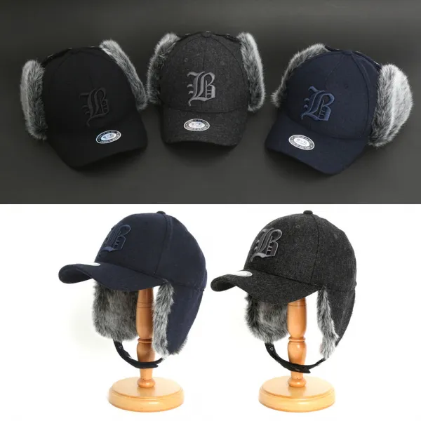  달밤 브루클린 이어플랩 귀달이캡 겨울모자