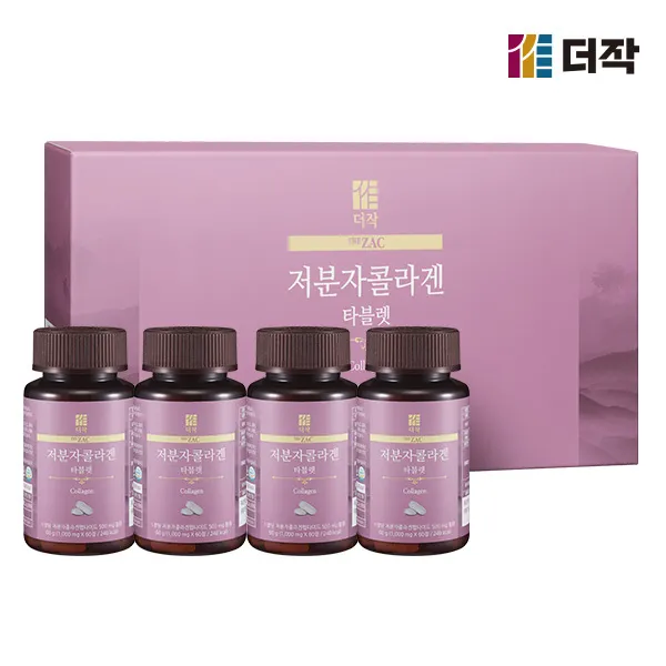 [더작] [8개월분] 300달톤 저분자콜라겐 타블렛 선물세트 (60정 x 4개입), 상세 설명 참조, 상세 설명 참조