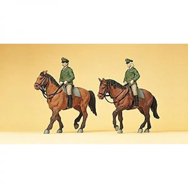 뿌라이자 기승 한 독일의 기마 경찰 도장 제 완성품 HO (1/87) 10390