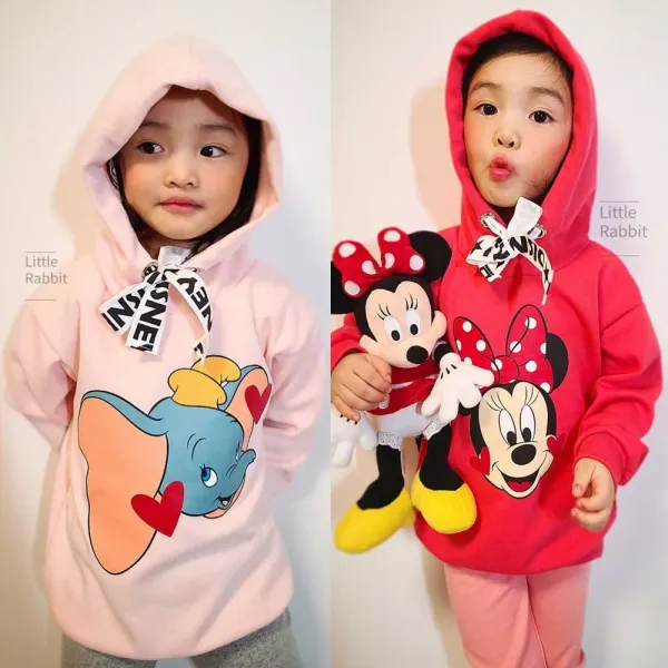 상상 디즈니정품 키즈 아동 후드티 남여공용 데일리 티셔츠