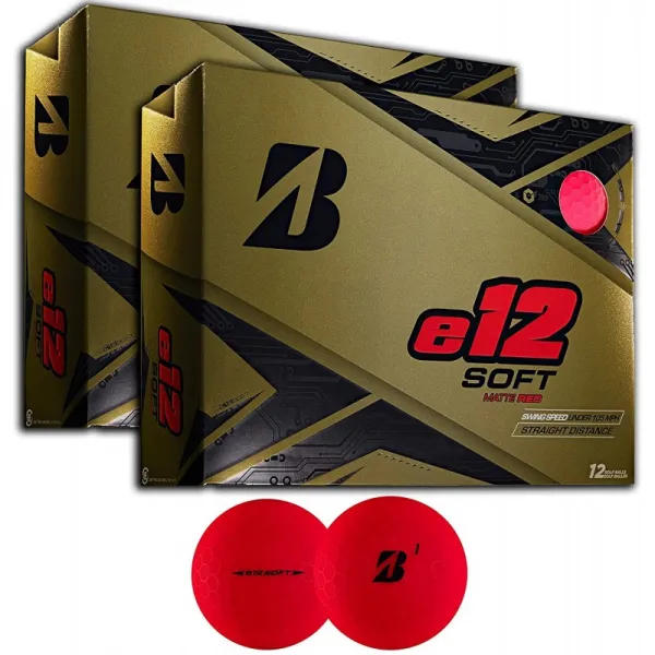 PlayBetter Bridgestone e12 소프트 프리미엄 골프 공 | 멀티 팩 | 임팩트시 직선 거리 및 볼 속도 향상
