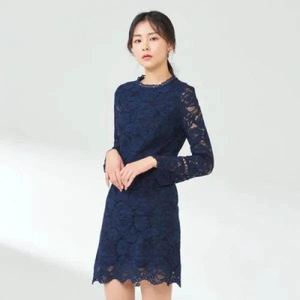  엔터식스 로엠 하객용 레이스 원피스rmow812r13