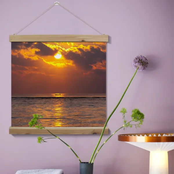 데코밍샵우드스크롤_60cmx60cm_노을진풍경__우드스크롤 타입5