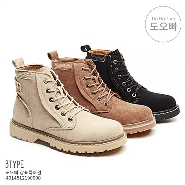 도오빠 여자스노우부츠 여성 스노우 부츠 스웨이드 발목 앵글 앵클 겨울 방수 영국 레트로 스타일 패션