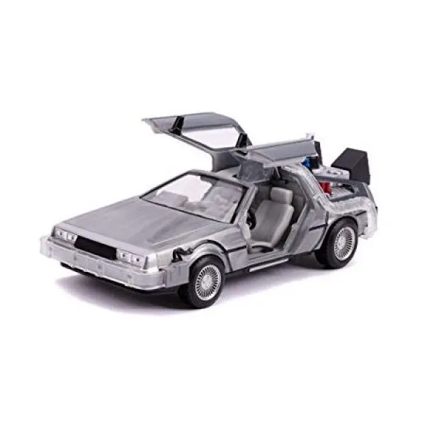 조명과 미래 제 2 부 제이다 완구로 돌아 가기 (1989) 무비 Delorean 닦았 금속 타임 머신 (플라잉 버전 12, One Color