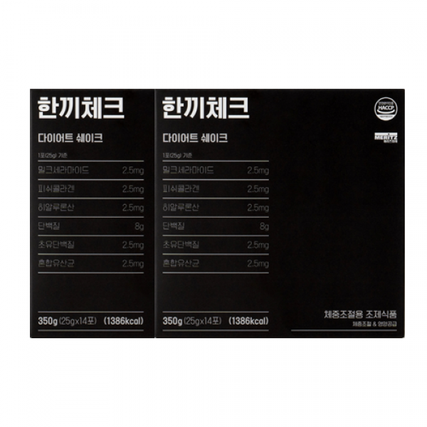 에브리체크 한끼체크 다이어트쉐이크 25g 14개, 25g x28포
