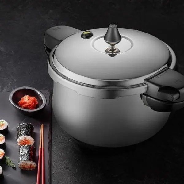 열효율을 완성한 압력밥솥 4인용 인덕션 사용 가능 E-298063, 실버, 2.5L