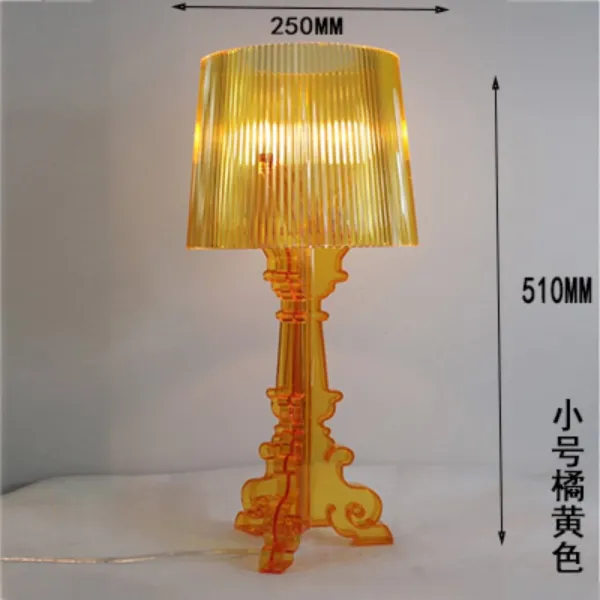 카르텔 부지 스테인글라스 크리스탈 아크릴 조명 수면등 무드등 LED 침대, 주황색  25 x 51cm