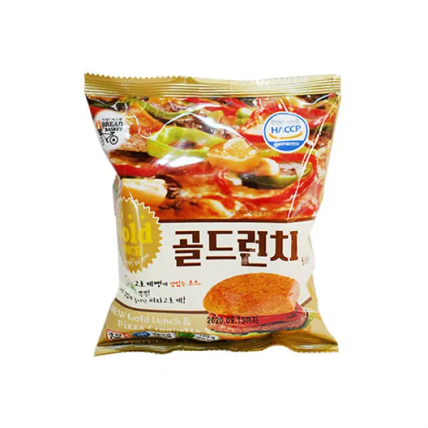 대신에프에스 골드런치 120g pc방 불고기 햄버거 학교매점 편의점 치즈 고로케 오감찰바 냉동 간식, 1개