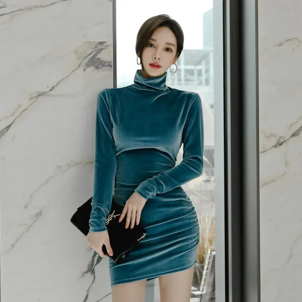 맵시닷컴 여성 벨벳원피스 PO993