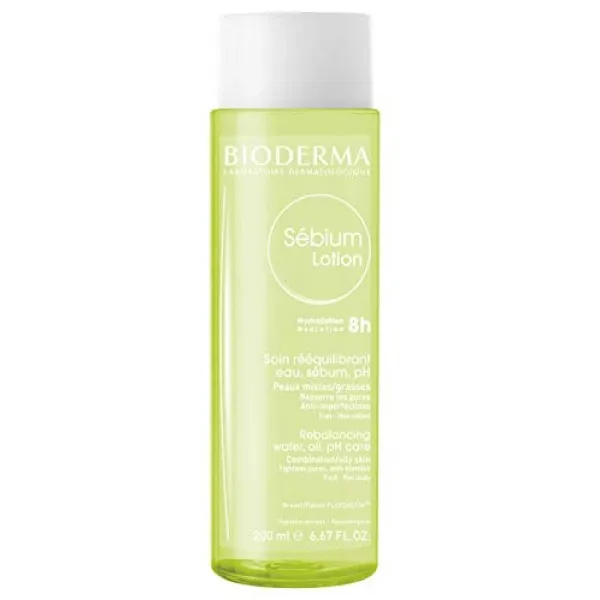 Bioderma- 세비우무 - 로션 - 워터 오일의 재조정 -PH 케어 - 지성 피부에 조합 -6.67fl.oz., 단일상품