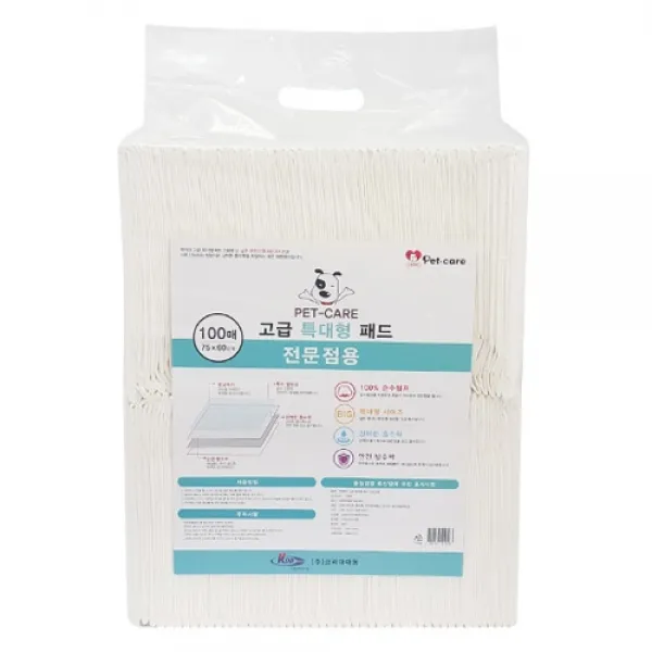 펫케어 고급 특대형 패드 100매 전문점용