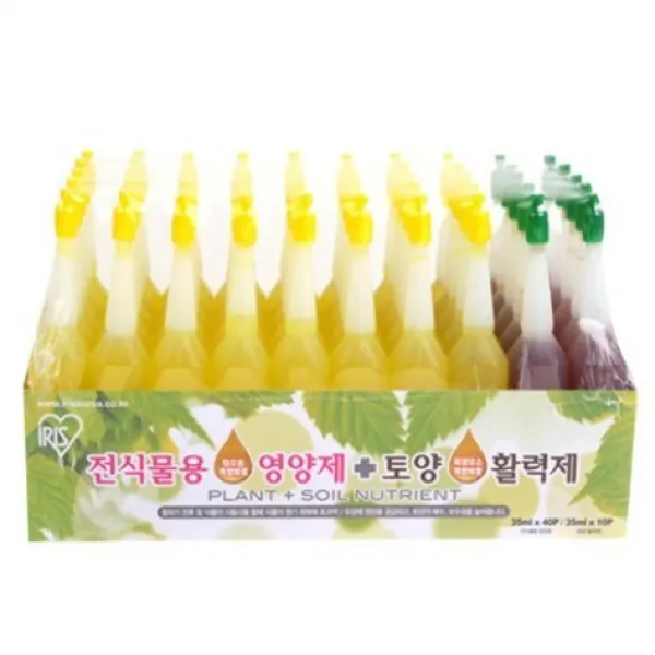 아이리스코리아 전식물용 영양제 35ml x 40p + 토양 활력제 35ml x 10p, 1세트