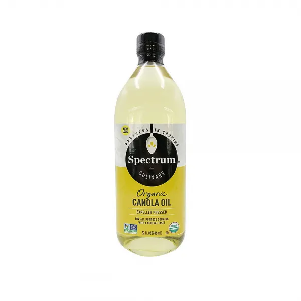 Spectrum Naturals Oil Canola Refined Organic 스펙트럼 네추럴 카놀라 오가닉오일 32oz 946ml 1팩 946ml