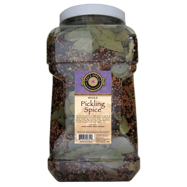 56 Ounce Whole Pickling Spice Spice Appeal Pickling Spice whole 3.5 lbs 1587.6g 전체 산세 향신료 향신료 호, 1