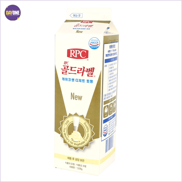 RPC 뉴골드라벨 휘핑크림 1030ml, 1개, 1030g