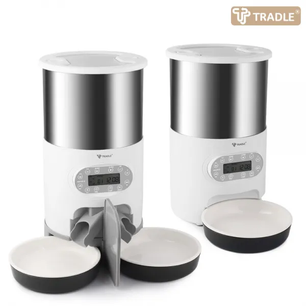 트래들 강아지 고양이 사료 자동급식기 1구 2구