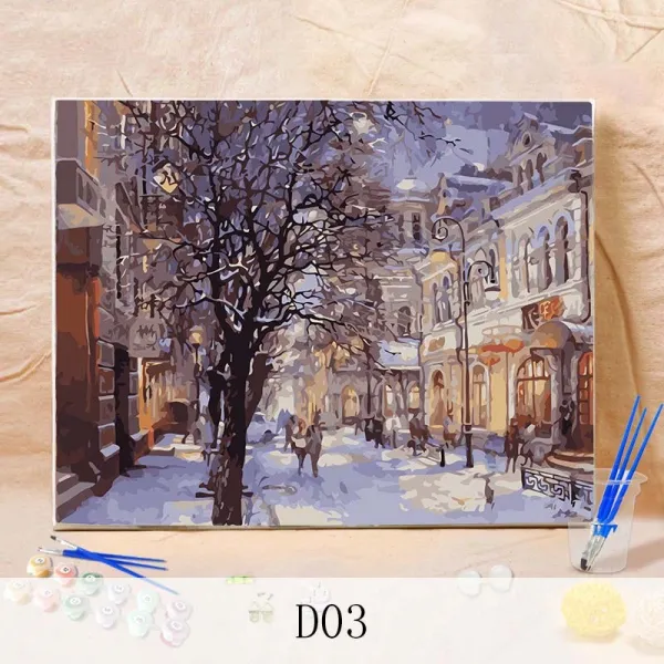 뉴타임즈20 diy 디지털유화 수자채색화 주문자유화 침실거실 장식화 D5E14A10-2, D03 40CM*50CM