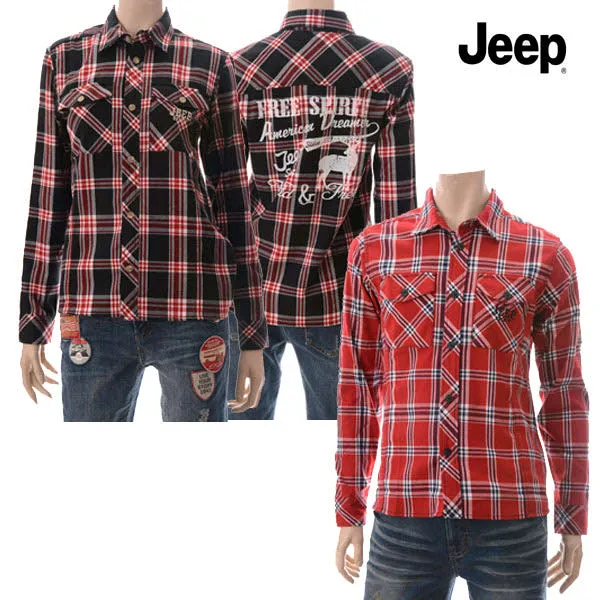 [현대백화점]지프 [JH4SHU133] JEEP TR체크패턴바이어스후드포켓셔츠