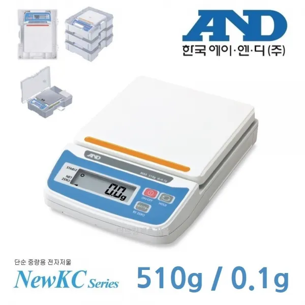 한국AND 미량저울 500g 0.1g KC-500 약국 조제실 치기공 치과 그램저울, KC-500 ( 510g/0.1g )