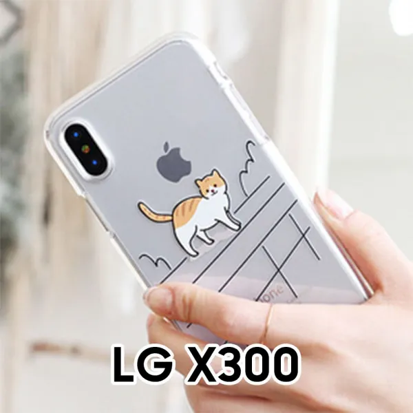 [유앤강] / 냥이의하루 LG X300 K120S 투명 젤리케이스 / 액세사리 보호