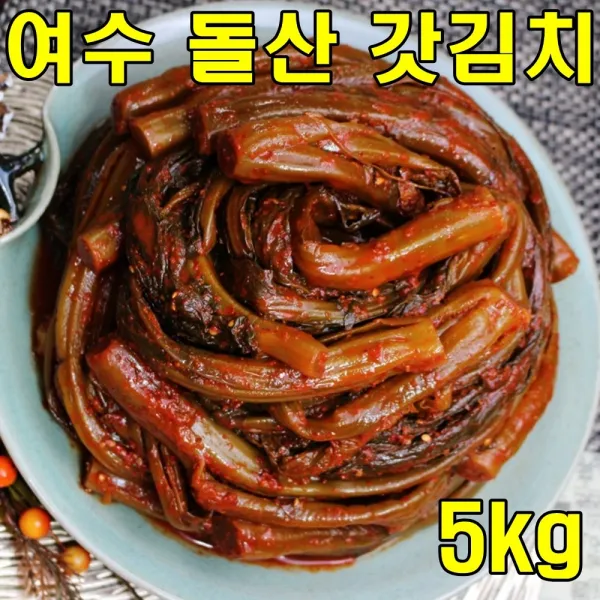 아름다운정성 여수 돌산갓김치 묵은지갓김치 5kg, 1개