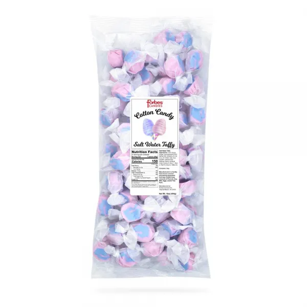 1 Pound Cotton Candy Forbes Candies Salt Water Taffy Cotton Candy 1 Lb 453.6g 솜사탕 포브스 사탕 바닷물 태