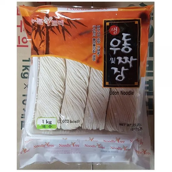 인터마켓 누들트리 생우동 짜장면 업소용식자재 1KgX1개 우동, 1