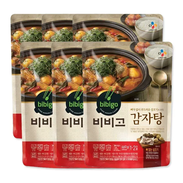 Cj제일제당 비비고 감자탕 460gx6개 단품
