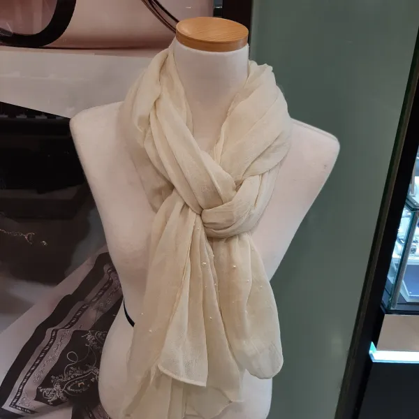 알다 아놀드파마 여성스럽고 사랑스런~착용감 좋고 세련된 진주 무지 스카프~