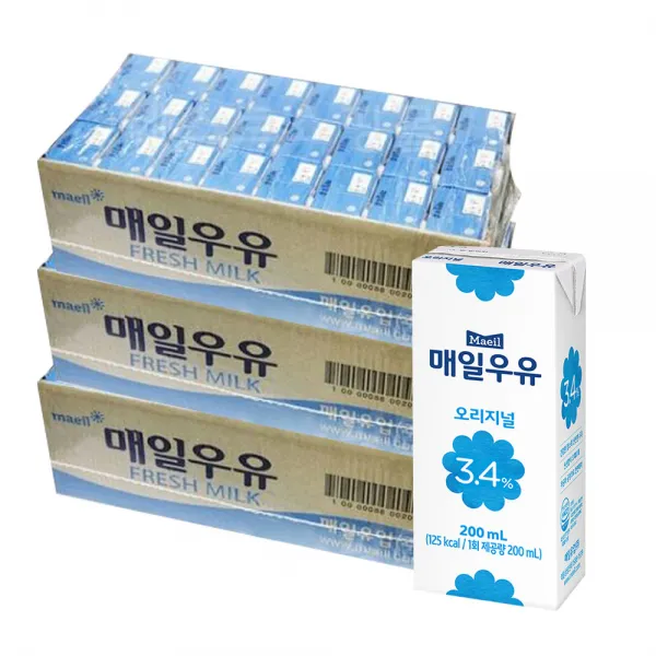 매일유업 매일우유 오리지널 190ml 72팩