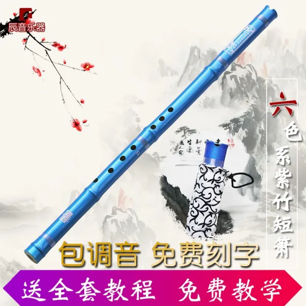 단소 1절 전문 연주 오죽 6색 팔홀 6개구멍 G조 F음조성인 초보자 퉁소 악기, T04-원색 G조 8구멍(초보자 추천)