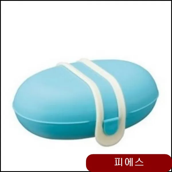 화장실 비누 받침 수납 세면실 용품 벨트 케이스 블루 주방 디자인 사무실 lduz, 1개