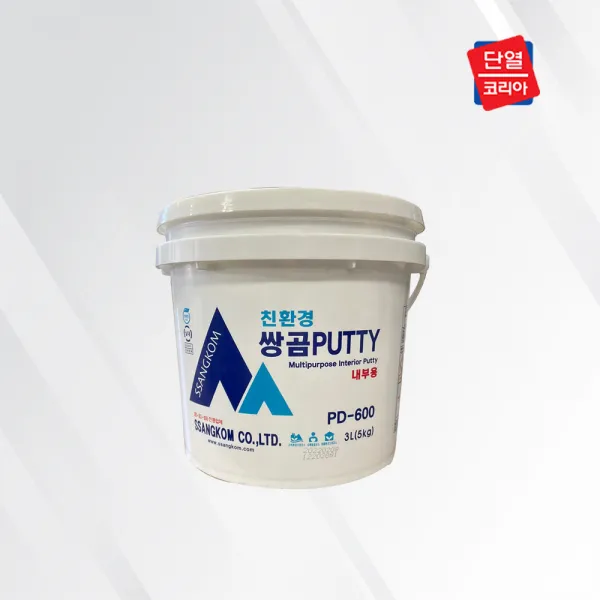 친환경 쌍곰 퍼티 빠데 5kg 핸디코트 내부용 외부용 석고보드 구멍 벽 구멍 메우기 이보드 틈새 메우기, 쌍곰 내부용