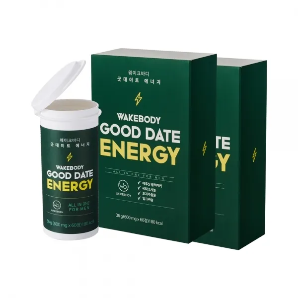 웨이크바디 굿데이트 에너지 120정 2개월분 단품 단품