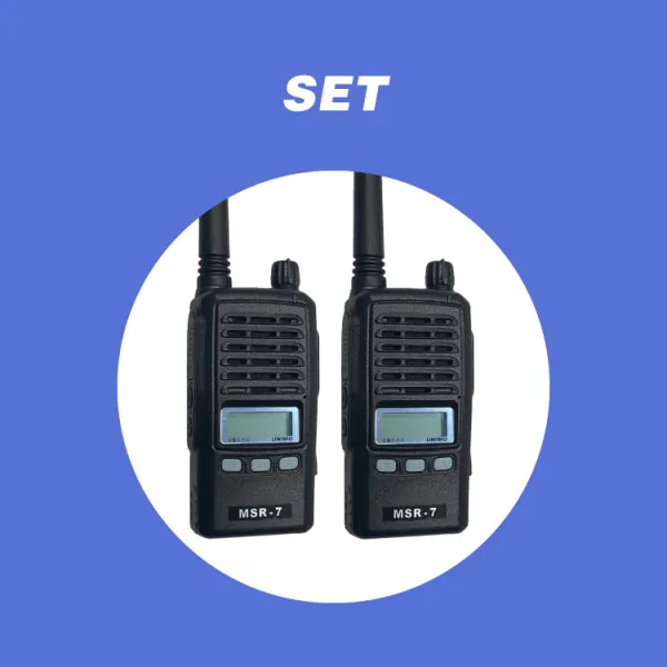유니모 생활무전기 MSR7 (2개 세트상품) /등산/스키장, 단일상품