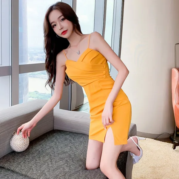 야간공연 나이트클럽 여성 인부 행세를 함 옷끈나시 슬립 셀럽 스타일리쉬 섹시 원피스 튜브탑 슬림 슬림핏 힙랩