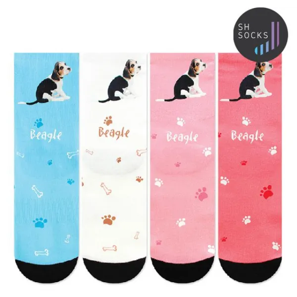 양말 덧 서한양말 강아지시리즈 중목양말 비글 ㉿OD 13274C 서한섬유