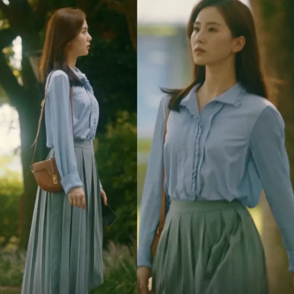 6123 유시시 장난 손동갑 옷 타바스블루 페블럼라인 셔츠 타바스그레이