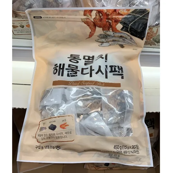 통멸치 해물 다시다팩 450g 15g x 30개입, 일반포장 동절기만반, 단일상품