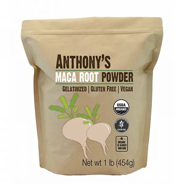 향상된 생체이용률 글루텐 프리앰프 비 GMO를 위한 Anthony의 유기 마카 뿌리 분말 1lb 젤라틴화, 상세페이지 참조, 상세페이지 참조